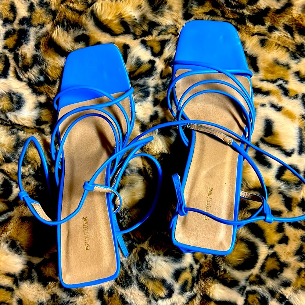 Blue Pretty Little Thing Heels.